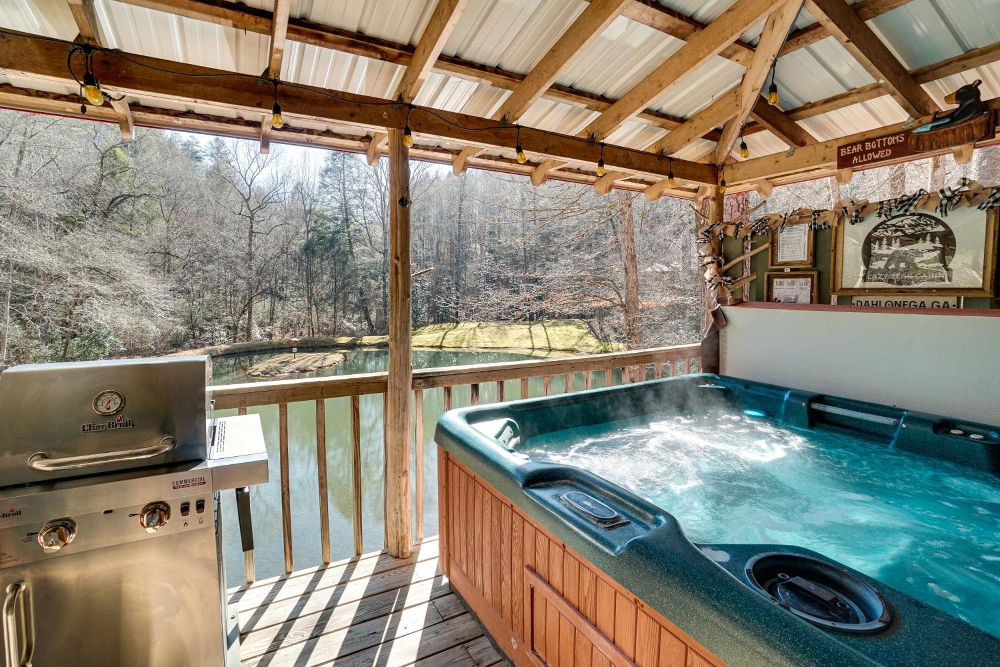 Secluded Family Retreat In Dahlonega With Hot Tub! Villa Kültér fotó