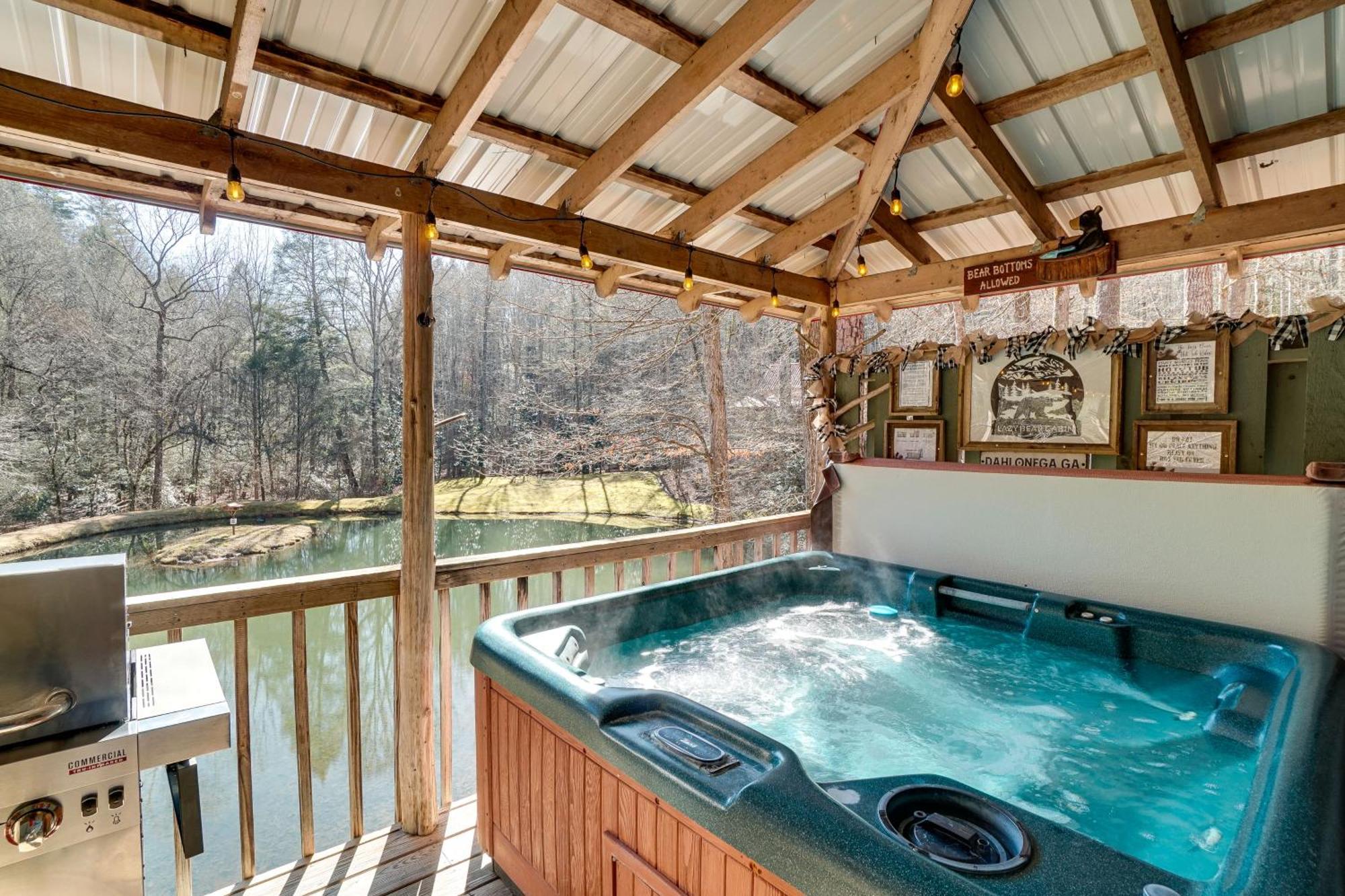 Secluded Family Retreat In Dahlonega With Hot Tub! Villa Kültér fotó